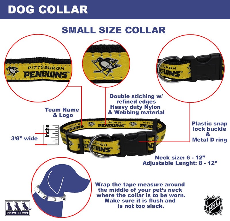 Pets First NHL Collar for Dogs & Cats. Adjustable, Cute, & Stylish! The Ultimate Hockey Fan Collar! - Image 4